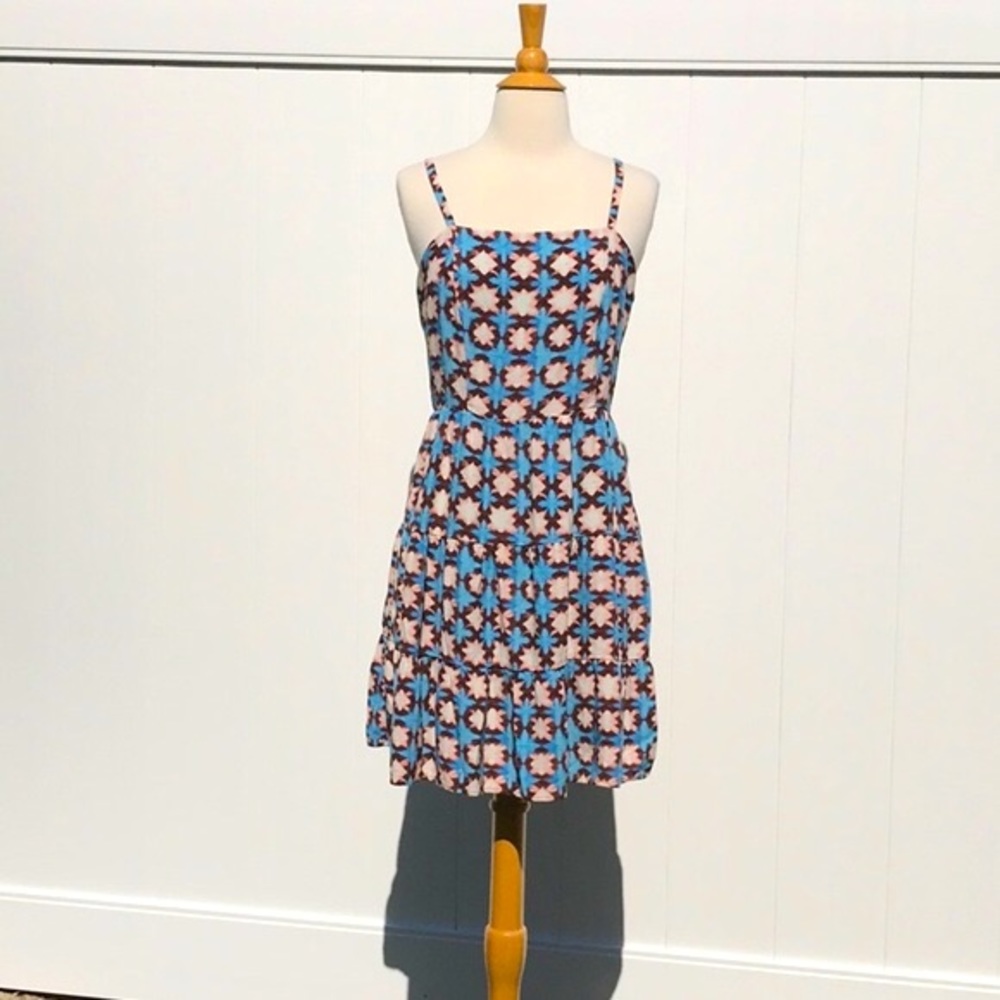 Loft Spaghetti Strap Printed Dress Size 6